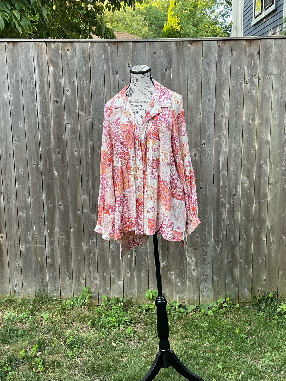 Christian Siriano Multicolor Floral Blouse NWT